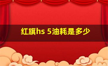 红旗hs 5油耗是多少